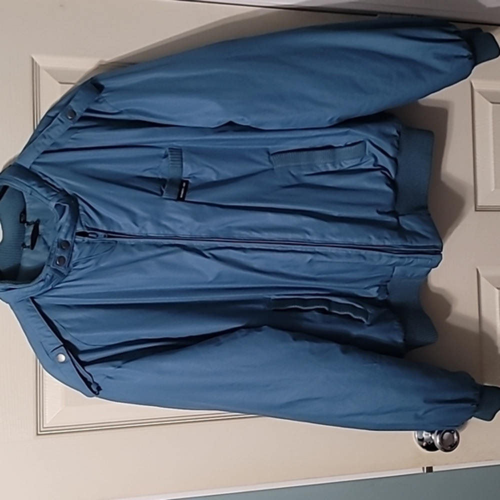 Vintage 80s Members Only Thick Blue Jacket Men's 44 (XL) Good+ Condition.